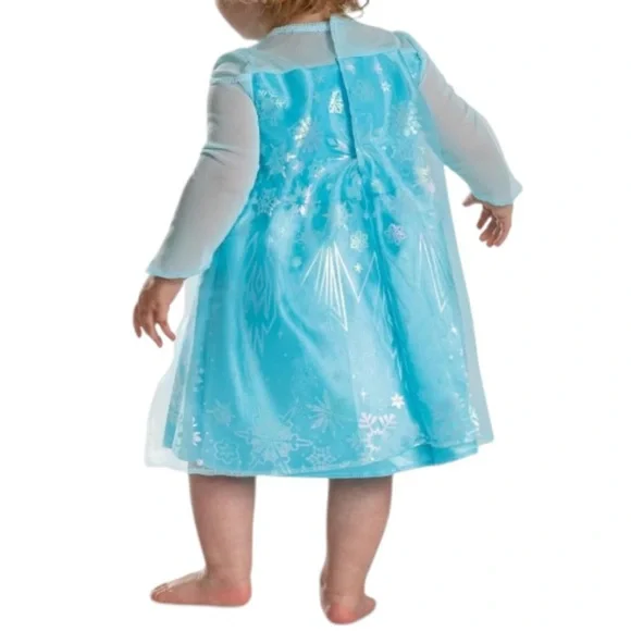 Disney Frozen Elsa Infant Dress Up Costume Includes Dress and Cape 12-18 months - Picture 2 of 16